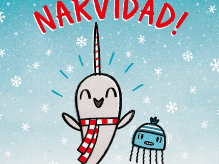 Libro ¡feliz Narvidad!: Es la época favorita de Narval y está ansioso por divertirse con sus amigos y disfrutar de un buen pastel de gofres. ¡Pero, sobre todo, por la llegada de un personaje mar-avilloso!