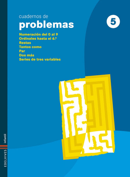Libro Cuaderno 5 De Problemas (infantil): .