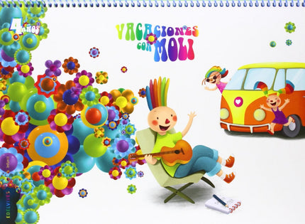 Libro Vacaciones Con Moli 4 Años: .