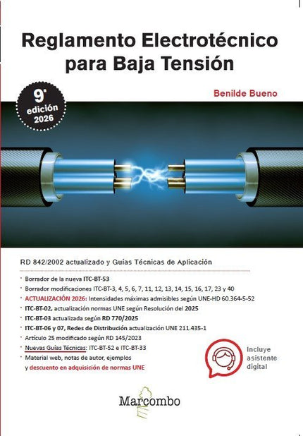 REGLAMENTO ELECTROTECNICO PARA BAJA TENSION 9.ª EDICION - Benilde Bueno González - Tapa blanda