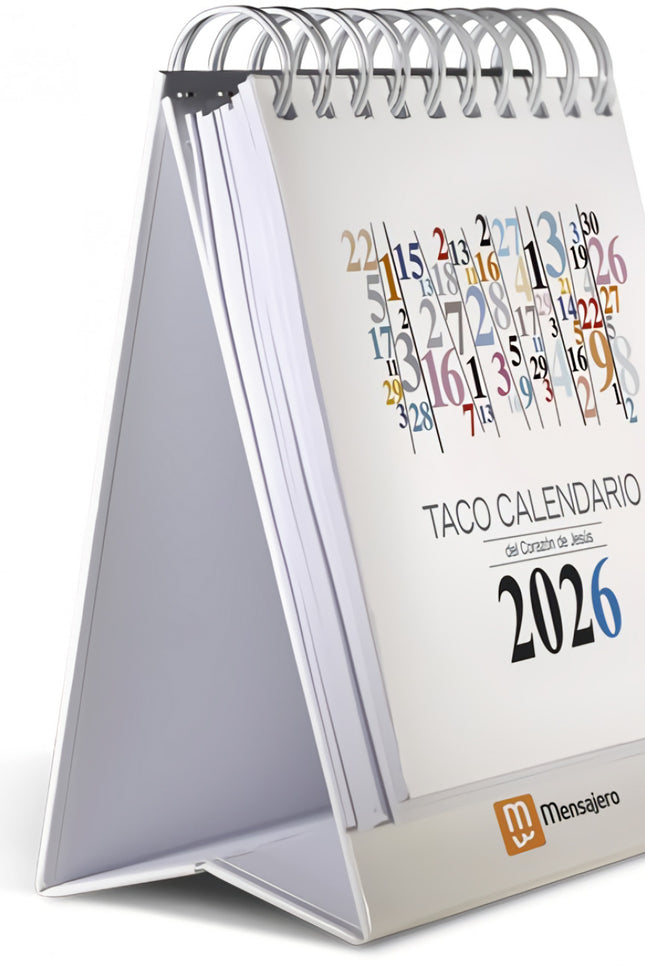 Taco 2026 Calendario Del Corazon De Jesus Mesa - Numeros