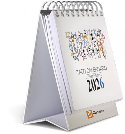 Taco 2026 Calendario Del Corazon De Jesus Mesa - Numeros