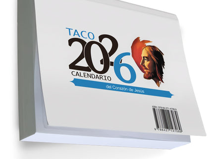 Taco 2026 Calendario Del Corazon De Jesus Grande Con Imán