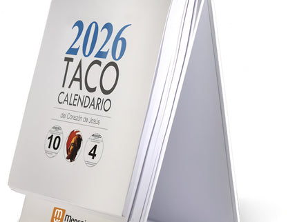 Taco 2026 Calendario Del Corazon De Jesus Notas Con Soporte