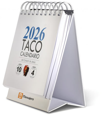 Taco 2026 Calendario Del Corazon De Jesus Notas Con Soporte