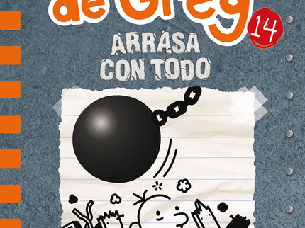 Libro Arrasa Con Todo: Una herencia inesperada da a la familia de Greg Heffley la oportunidad de reformar su casa. Pero pronto averiguan que hacer obras no es tan sencillo como parecía.
