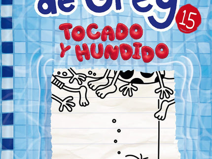 Libro Diario De Greg 15. Tocado Y Hundido: Cuando Greg y su familia se echan a la carretera para cruzar el país e ir de camping, están preparados para disfrutar de la aventura de sus vidas. Pero no todo sale como estaba previsto y acaban en un aparcamiento de caravanas que no es exactametne un paraíso para veraneantes.De pronto, Los cielos se abren y el agua empieza a crecer.