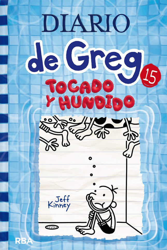 Libro Diario De Greg 15. Tocado Y Hundido: Cuando Greg y su familia se echan a la carretera para cruzar el país e ir de camping, están preparados para disfrutar de la aventura de sus vidas. Pero no todo sale como estaba previsto y acaban en un aparcamiento de caravanas que no es exactametne un paraíso para veraneantes.De pronto, Los cielos se abren y el agua empieza a crecer.
