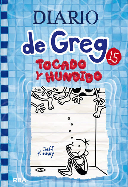 Libro Diario De Greg 15. Tocado Y Hundido: Cuando Greg y su familia se echan a la carretera para cruzar el país e ir de camping, están preparados para disfrutar de la aventura de sus vidas. Pero no todo sale como estaba previsto y acaban en un aparcamiento de caravanas que no es exactametne un paraíso para veraneantes.De pronto, Los cielos se abren y el agua empieza a crecer.