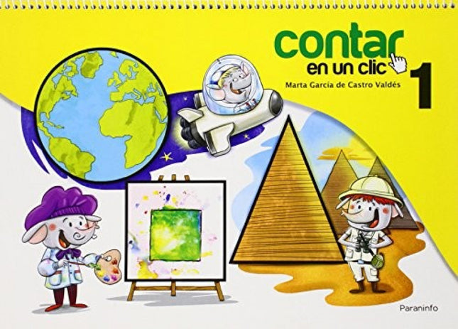Libro Contar En Un Clic 1: Cuaderno con 55 fichas, aproximadamente 20 por trimestre, en las que se presentan los siguien