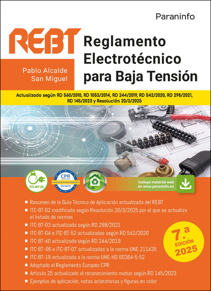 Reglamento Electrotécnico Para Baja Tensión. Rebt 7.ª Edición 2025