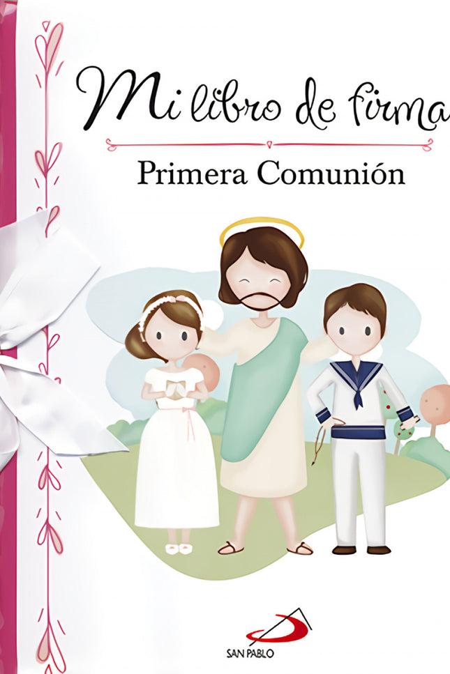 Libro Mi Libro De Firmas: Un bonito libro de firmas, disponible en dos versiones (azul y rosa), en el que los niños podr