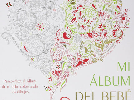 Libro Mi álbum Del Bebé: Un precioso y original álbum del bebé, decorado con diseños delicados y refi nados para colorea