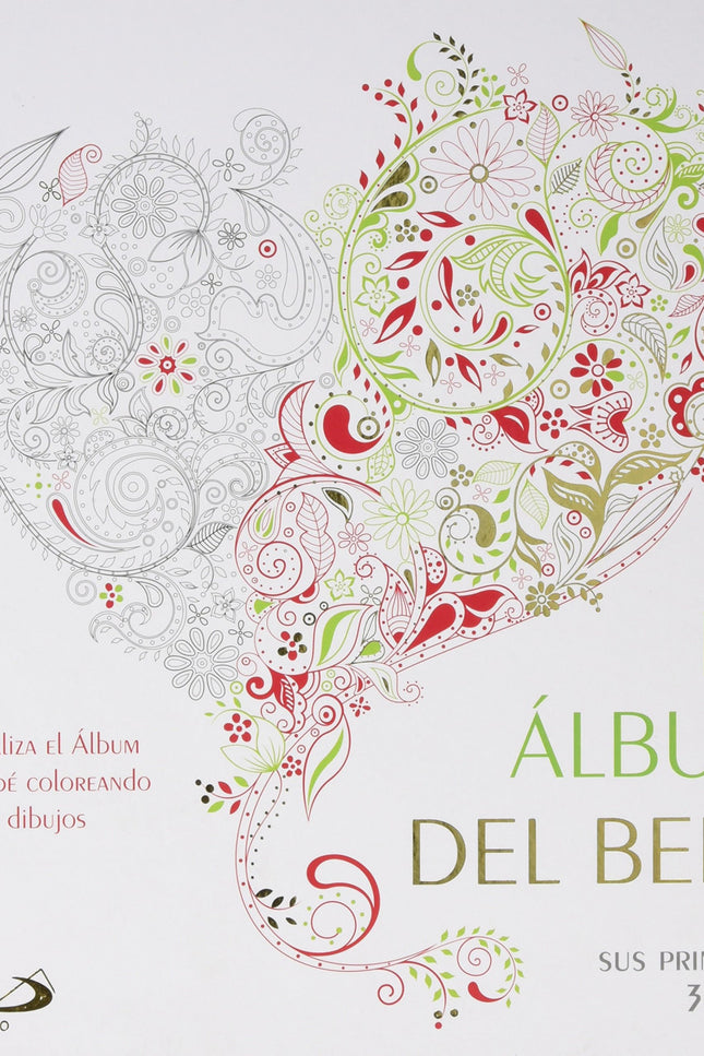Libro Mi álbum Del Bebé: Un precioso y original álbum del bebé, decorado con diseños delicados y refi nados para colorea