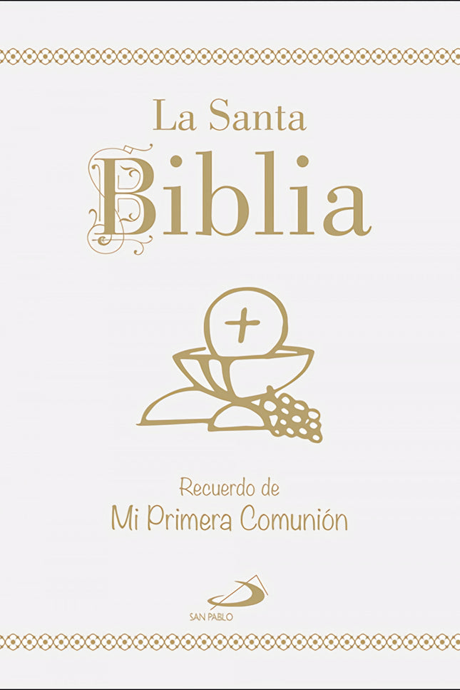 Libro La Santa Biblia: Edición especial de Primera Comunión de La Santa Biblia tamaño bolsillo, encuadernada en cartoné,