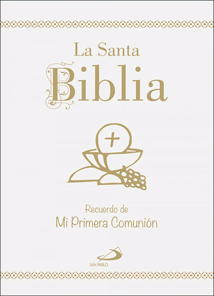 Libro La Santa Biblia: Edición especial de Primera Comunión de La Santa Biblia tamaño bolsillo, encuadernada en cartoné,