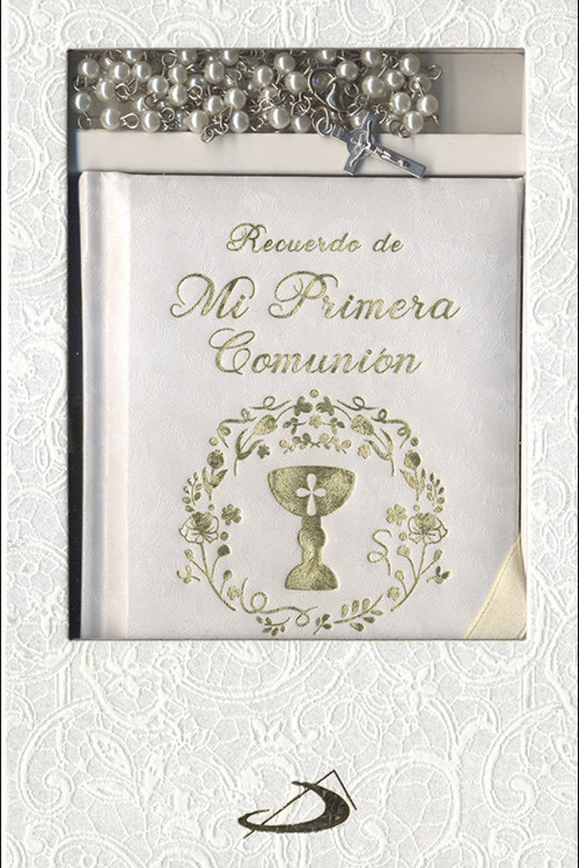 Libro Rdo.primera Comunión: Un precioso regalo de Primera Comunión que contiene un libro de oraciones y un rosario, pres