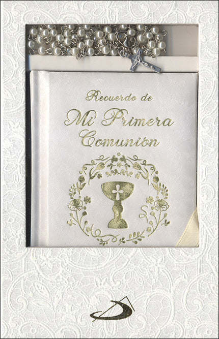 Libro Rdo.primera Comunión: Un precioso regalo de Primera Comunión que contiene un libro de oraciones y un rosario, pres