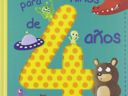 Libro Cuentos Para Niños De 4 Años: Nuevo volumen de la serie de cuentos por edades, dirigido a niños de 4 años, que contiene 14 preciosas y sencillas historias ilustradas que ayudarán a los niños a tener dulces sueños. Estos cuentos, protagonizados por niños, animales, superhéroes y criaturas fantásticas, se convertirán en la compañía perfecta para que los niños disfruten con ellos antes de irse a dormir.
