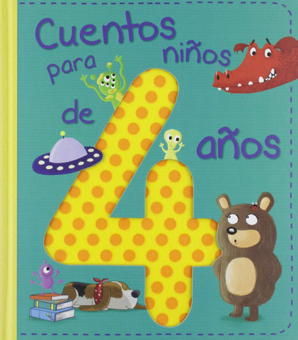Libro Cuentos Para Niños De 4 Años: Nuevo volumen de la serie de cuentos por edades, dirigido a niños de 4 años, que contiene 14 preciosas y sencillas historias ilustradas que ayudarán a los niños a tener dulces sueños. Estos cuentos, protagonizados por niños, animales, superhéroes y criaturas fantásticas, se convertirán en la compañía perfecta para que los niños disfruten con ellos antes de irse a dormir.