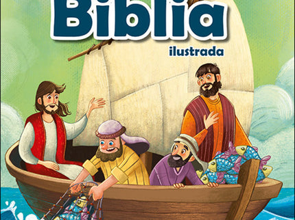 Libro Mi Primera Biblia Ilustrada: Las más extraordinarias historias de la Biblia contadas en un lenguaje de fácil comprensión y acompañadas de llamativas y simpáticas ilustraciones. Los más pequeños podrán conocer de cerca algunas de las historias del Antiguo y Nuevo Testamento y descubrir de forma amena y divertida la historia más grande jamás contada.