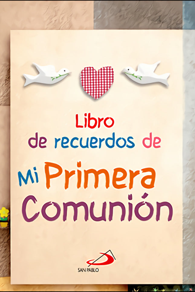 Libro Libro De Recuerdos De Mi Primera Comunion: Un original libro de recuerdos de la Primera Comunión, con coloridas ilustraciones colocadas a modo de collage, en el que poder guardar todos los detalles de la celebración: las mejores fotografías, las dedicatorias y firmas de quienes más te quieren y tus recuerdos más bonitos. Además, contiene espacios para anotar: el bautismo, la catequesis, datos sobre la familia, escribir una carta a Jesús y una oración.