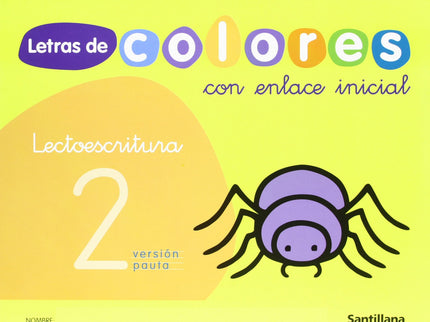 Libro Letras Colores 2 (+cuento) (3 Años) Lectoescritura: .