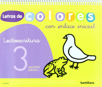 Libro Letras Colores 3 (+cuento) (4 Años) Lectoescritura: .