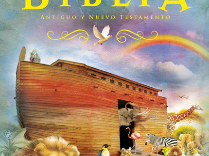 Libro La Biblia Antiguo Y Nuevo Testamento: Una versión infantil de la Biblia pensada para que los más pequeños se acerq