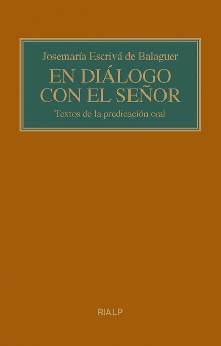 Libro En Diálogo Con El Señor: En diálogo con el Señor Textos para la predicación oral  Se recogen en este volumen veinticinco textos procedentes de la predicación de san Josemaría entre los años 1954 y 1975. Dirigidas en su momento a miembros del Opus Dei, sus palabras fueron publicadas para un público general en 2017, en el contexto de sus obras completas.