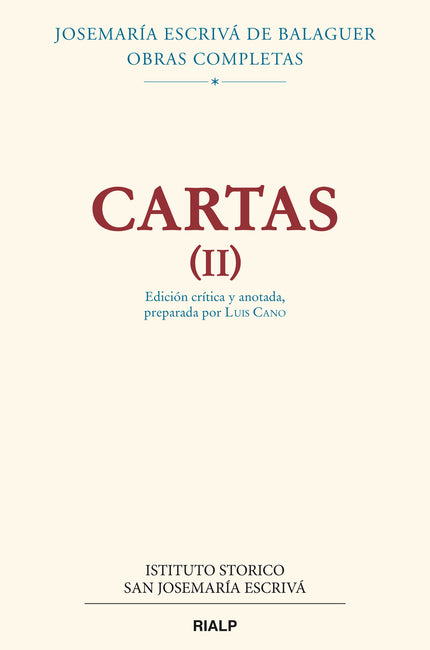 Cartas Ii (edición Crítico-histórica)