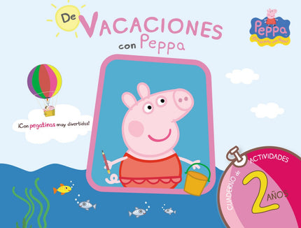 Libro De Vacaciones Con Peppa Pig, 2 Años: 'De vacaciones con Peppa Pig' es un cuaderno de actividades lleno de material