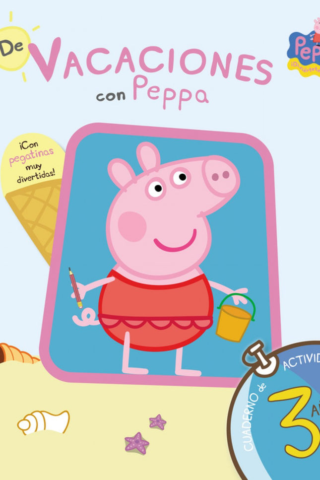 Libro De Vaciones Con Peppa Pig, 3 Años: 'De vacaciones con Peppa Pig' es un cuaderno de actividades lleno de material d