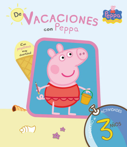 Libro De Vaciones Con Peppa Pig, 3 Años: 'De vacaciones con Peppa Pig' es un cuaderno de actividades lleno de material d