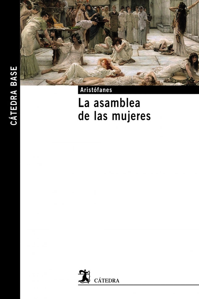 Libro La Asamblea De Las Mujeres: 'La asamblea de las mujeres' presenta el tema del mundo al revés (en este caso, las mujeres en la asamblea imponiendo un nuevo sistema de gobierno) y del disfraz (se disfrazan de hombres para legitimar su acceso y participación en dicha asamblea, los cuales, como mujeres, tienen absolutamente prohibidos).
