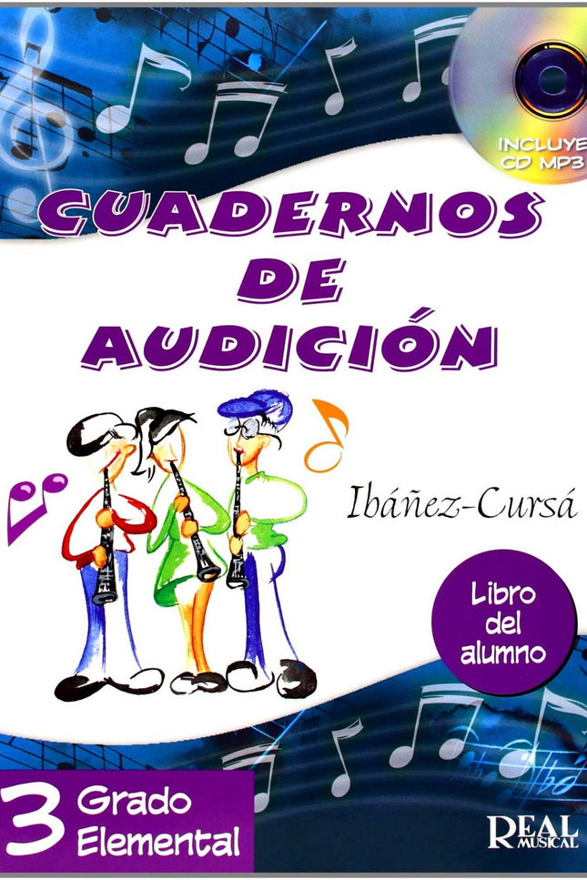 Libro Cuaderno De Audición Vol.iii. Grado Elemental: .