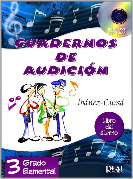Libro Cuaderno De Audición Vol.iii. Grado Elemental: .