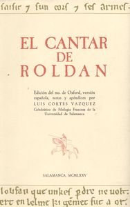 Libro El Cantar De Roldan: .