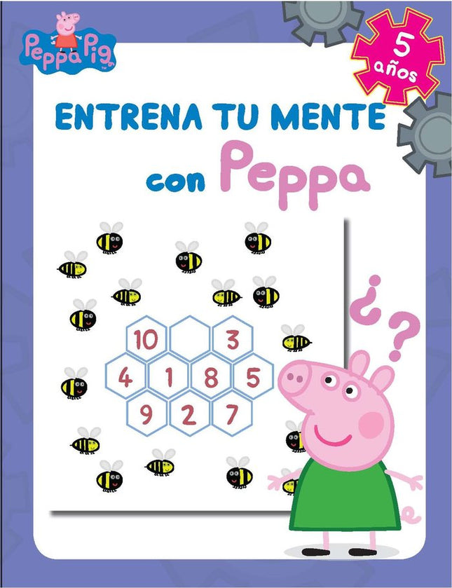 Entrena tu mente con Peppa. 5 años (Peppa Pig. Cuaderno de actividades) - Hasbro - Tapa blanda