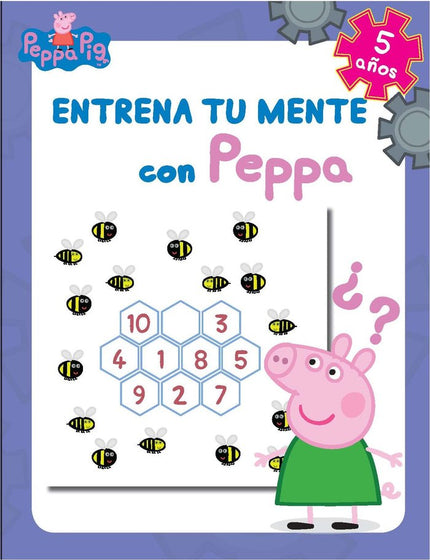 Entrena tu mente con Peppa. 5 años (Peppa Pig. Cuaderno de actividades) - Hasbro - Tapa blanda