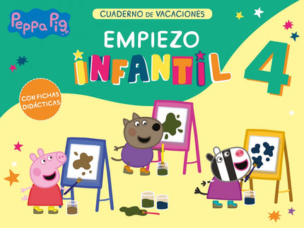 Libro Peppa Pig. Cuaderno De Vacaciones: Prepárate para el nuevo curso con Peppa Pig y sus amigos. ¡Con fichas didácticas para aprender jugando!