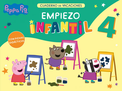 Libro Peppa Pig. Cuaderno De Vacaciones: Prepárate para el nuevo curso con Peppa Pig y sus amigos. ¡Con fichas didácticas para aprender jugando!