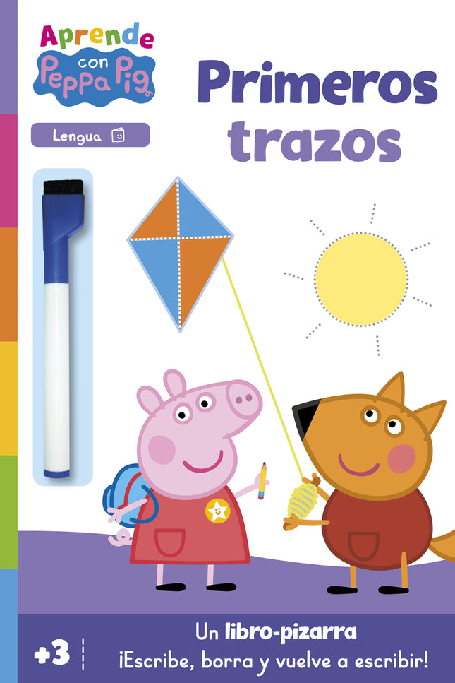 Peppa Pig. Primeros Aprendizajes - Aprendo Con Peppa Pig. Primeros Trazos (libro-pizarra)