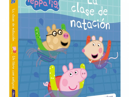 Peppa Pig. Libro De Cartón Con Solapas - La Clase De Natación