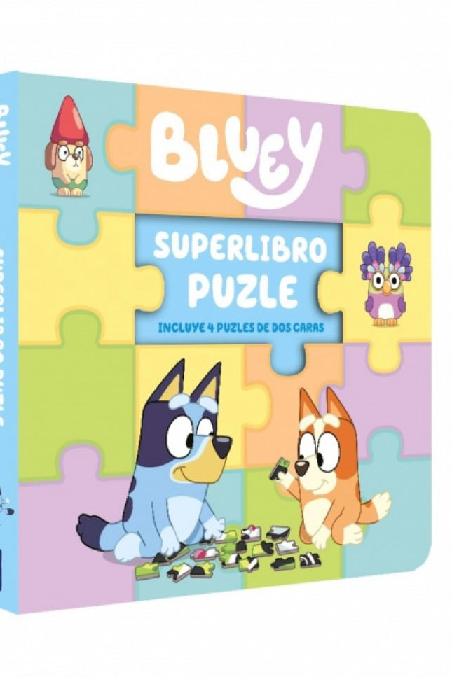 Bluey. Libro Juguete - Superlibro Puzzle. 4 Puzles De Dos Caras Para Leer Y Jugar