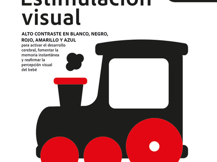 Estimulacion Visual 3m+- Alto Contraste Blanco Y Negro, Rojo, Amarillo Y Azul