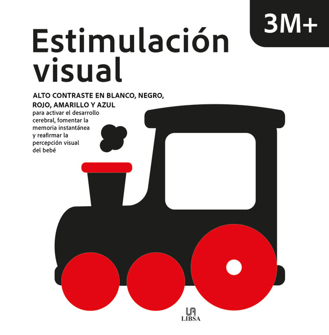 Estimulacion Visual 3m+- Alto Contraste Blanco Y Negro, Rojo, Amarillo Y Azul