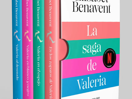 Libro La Saga De Valeria (edición Pack): Hazte con esta edición estuche que contiene las cuatro novelas de «La saga de Valeria» y enamórate de una de las obras más aclamadas de @BetaCoqueta. En los zapatos de Valeria Valeria en el espejo Valeria en blanco y negro Valeria al desnudo Valeria vive en Madrid.