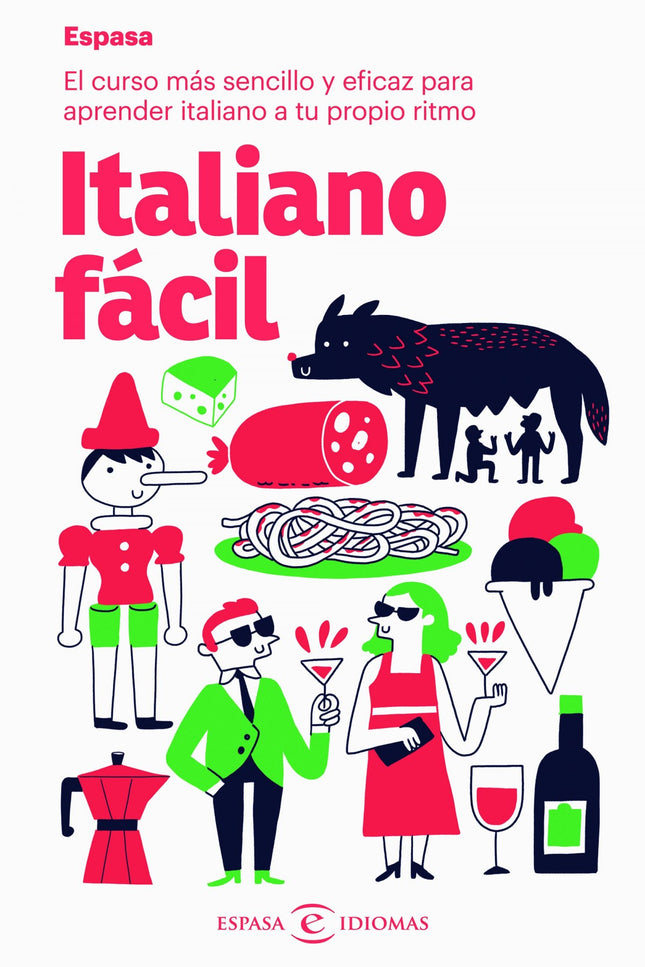 Libro Italiano Fácil: El método de aprendizaje más innovador, ameno y eficaz para aprender italiano a tu propio ritmo y sin esfuerzo. En este libro encontrarás: Múltiples situaciones comunicativas para adquirir y practicar el vocabulario fundamental y las expresiones más usuales del italiano de hoy.