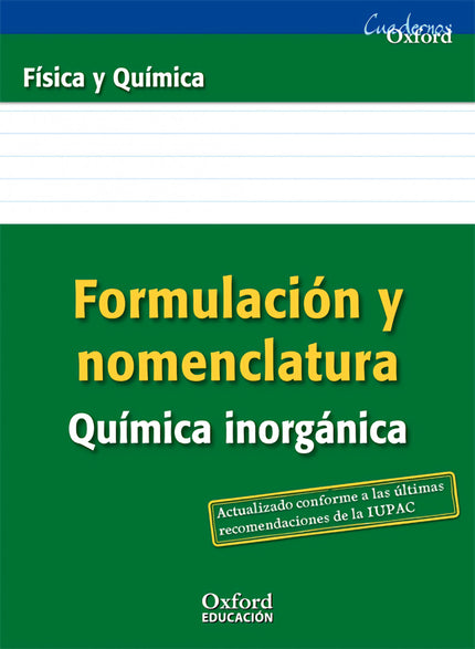 Libro Formulación Y Nomenclatura Química Inorgánica Eso/Bachillera: .